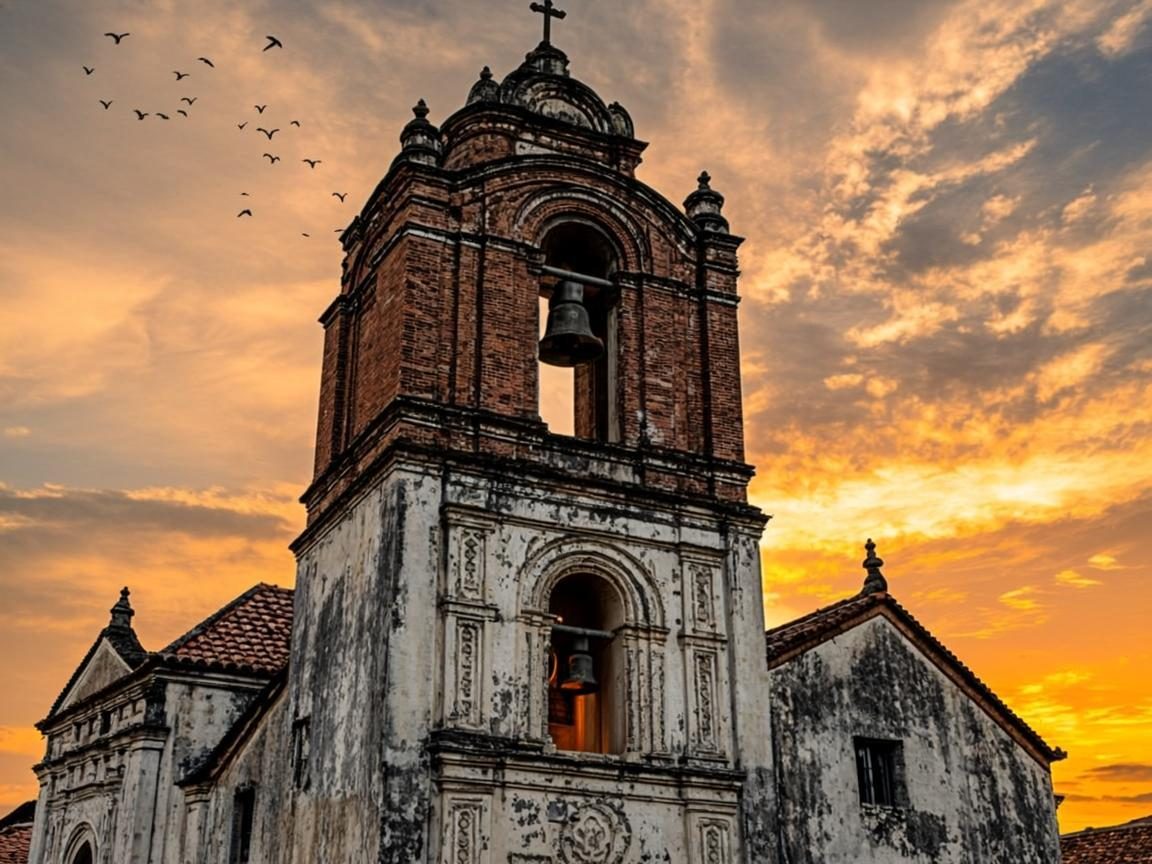Campanario al atardecer